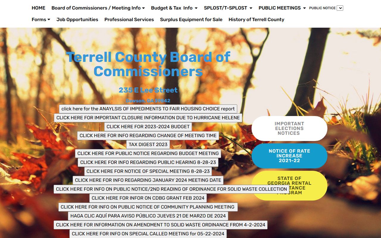 Terrell County court records county quick contacts